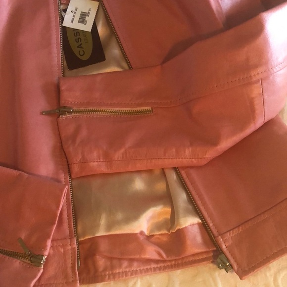 Pink Leather jacket - Picture 4 of 12